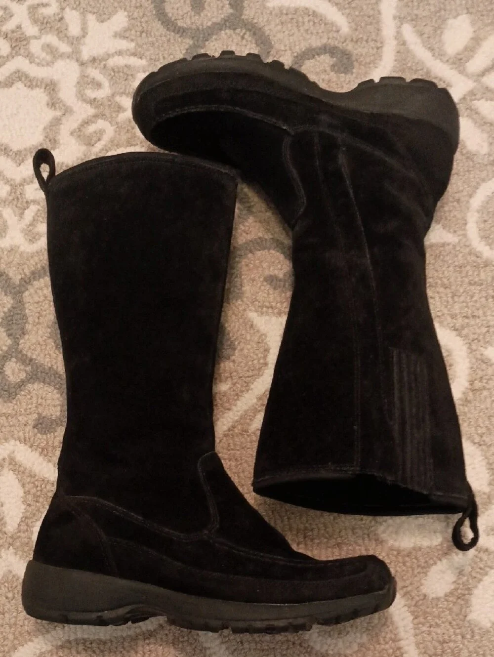 Lands End Lined Suede Boots